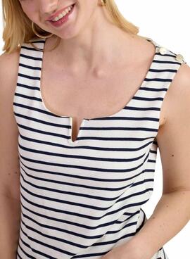 Camiseta Naf Naf Wally Marino Pour Femme