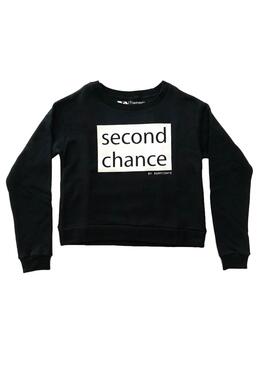 Sweat Rompiente Clothing Crop Chance Noir 