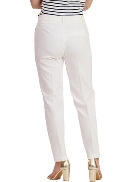 Pantalon Naf Naf Chino Blanc Pour Femme