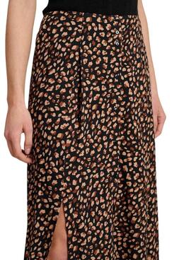 Jupe Naf Naf Print Marron Pour Femme