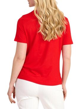 T-shirt Naf Naf Love Rouge pour femme