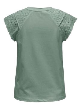 T-shirt Only Xiana verte pour femme.