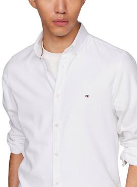 Chemise Tommy Hilfiger Flex Dobby Blanc Pour Homme