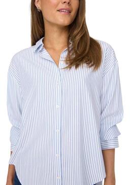 Chemise Only Alice bleue pour femme
