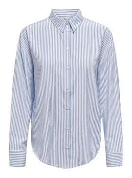 Chemise Only Alice bleue pour femme