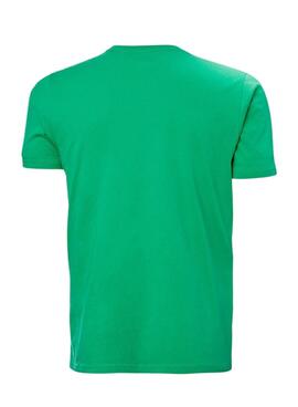 T-shirt Helly Hansen Logo Vert Pour Homme