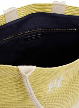 Sac de plage Tommy Hilfiger jaune pour femme