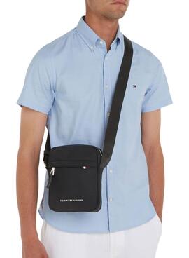 Sac à bandoulière Tommy Hilfiger Signature Mini Reporter Noir pour homme
