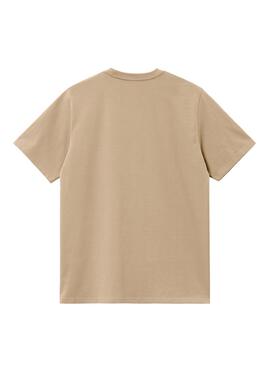 Camiseta Carhartt Chase Beige pour homme