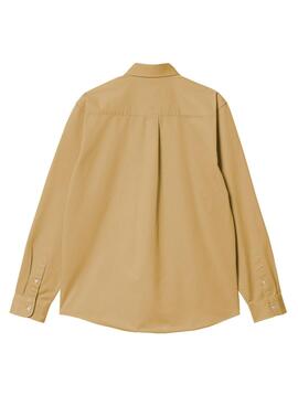 Chemise Carhartt Madison Shirt Beige pour Homme