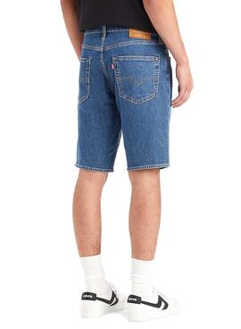 Bermudas Levis 405 Standard Denim Azul Para Hombre = Bermuda Levis 405 standard en denim bleu pour homme