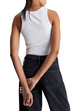 Maillot Calvin Klein Archival Monologo Blanco Pour Femme