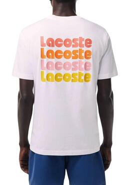 Maillot Lacoste Retro Loose Blanc pour Homme