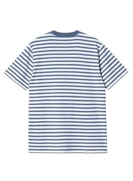 Maillot Carhartt Pocket Stripe Bleu et Blanc
