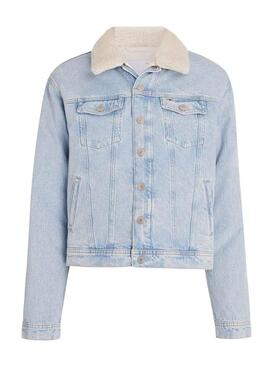 Veste Tommy Jeans Mom Classics en jean pour femme.
