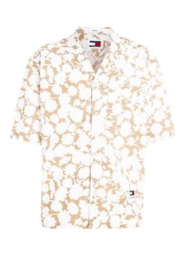 Chemise Tommy Jeans Relaxed Floral Aop Beige pour Homme