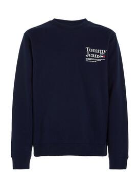 Sweatshirt Tommy Jeans Regular Modern Marino pour Homme.