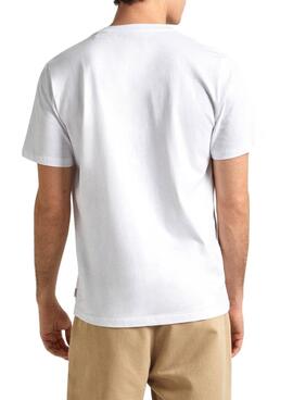 T-shirt Pepe Jeans Cooper Blanc Pour Homme