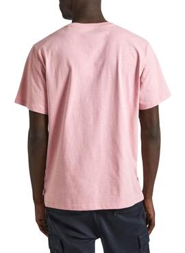 T-shirt Pepe Jeans Cooper Rose Pour Homme