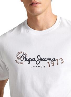 T-shirt Pepe Jeans Camille Blanc Pour Homme