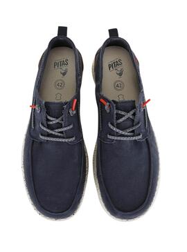 Mocassins Walkin Pitas Jack Bleu pour Hommes