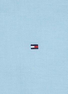 Chemise Tommy Jeans Flex Dobby Bleu Clair pour Homme