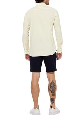 Chemise Tommy Jeans 1985 Flex Oxford Jaune pour Homme