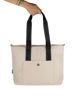 Sac Munich Bloom Shopper Beige pour Femme