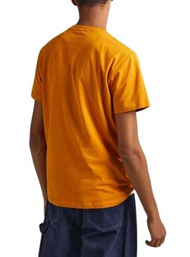 T-Shirt Pepe Jeans Westend Ocre pour Homme