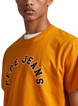 T-Shirt Pepe Jeans Westend Ocre pour Homme