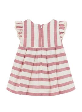 Robe Mayoral à rayures en lin pour bébé
