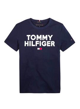 T-Shirt Tommy Hilfiger Logo Marin Enfante