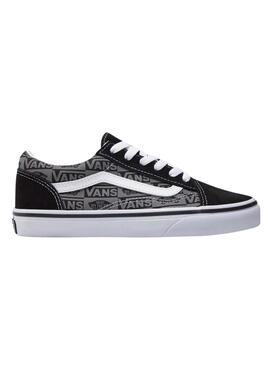 Baskets Vans Old Skool Logo Noir Teen