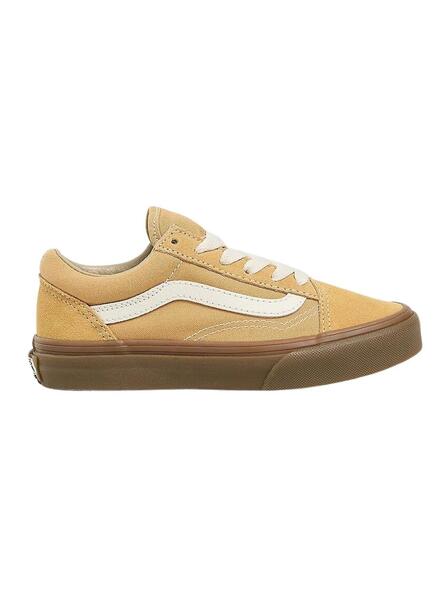 Baskets Vans Old Skool Camel pour garcons et filles