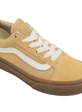 Baskets Vans Old Skool Camel pour garçons et filles
