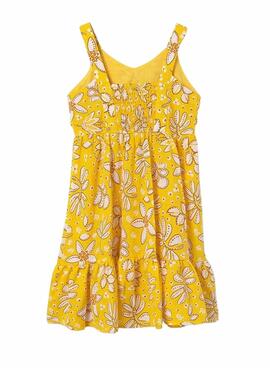 Robe Mayoral Imprimée Noeud Jaune Pour Fille
