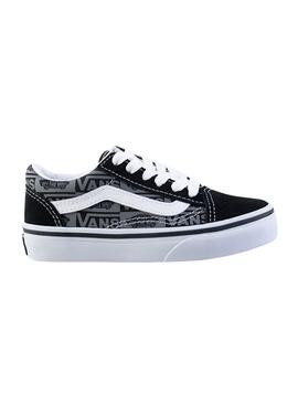 Chaussure Vans Old Skool Logo Grise pour Enfants