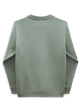 Sudadera Vans Classic Crew verte pour enfants