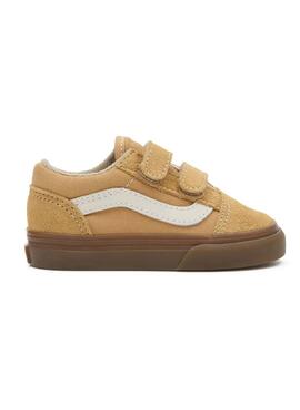 Baskets Vans Old Skool Marron pour Bébé