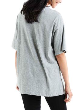 T-Shirt Levis Slacker Mickey Gris Femme