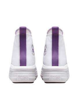 Zapatillas Converse Chuck Taylor Move Blanc et Violet.