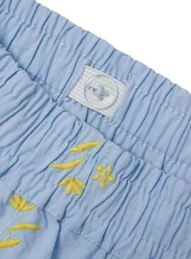 Shorts Name It Falower Bleu Pour Fille