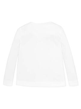 T-Shirt Mayoral Muñecas Blanc Fille 