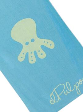 Serviette Le Poulpe Maxi Logo Bleu Pour Homme
