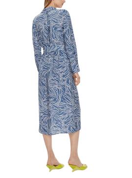 Robe Vila Dogma Bleue Pour Femme