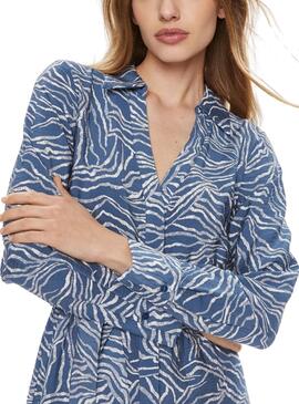 Robe Vila Dogma Bleue Pour Femme