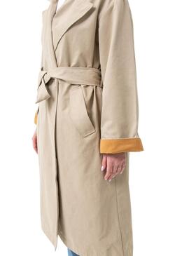 Trench-coat Only Crystal Beige pour Femme