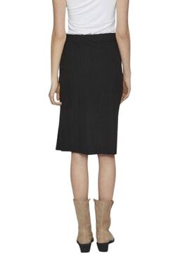 Jupe Midi Vila Viribini Noire pour Femme