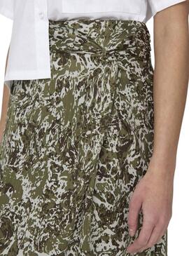 Jupe Only Saule Midi Vert pour Femme