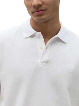 Polo Ecoalf Tedalf Blanco pour Homme